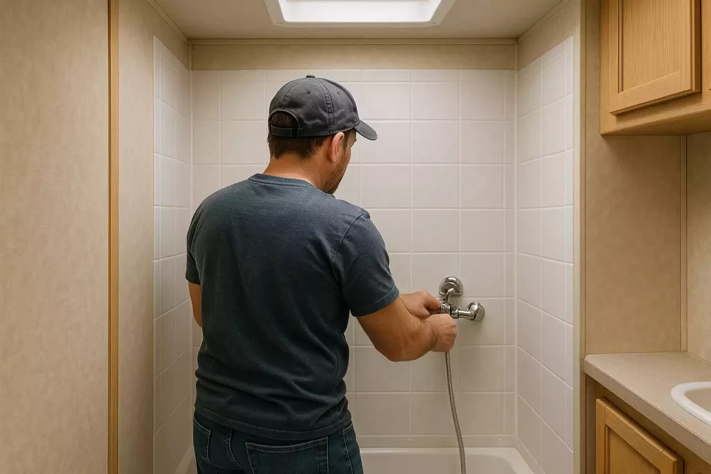 Comment changer une cabine de douche dans un mobil-home?