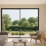 Comment habiller une baie vitrée sans rideau : Top idée