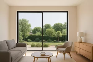 Comment habiller une baie vitrée sans rideau : Top idée