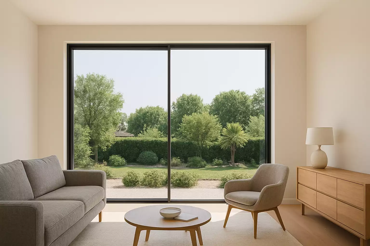 Comment habiller une baie vitrée sans rideau : Top idée