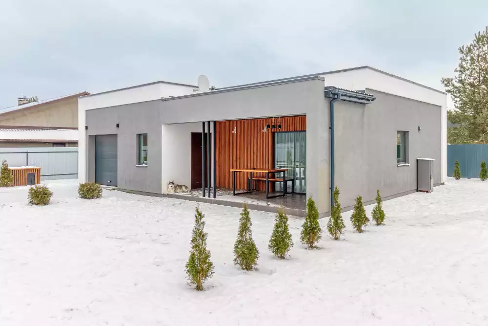 Mobile-home pendant l'hiver