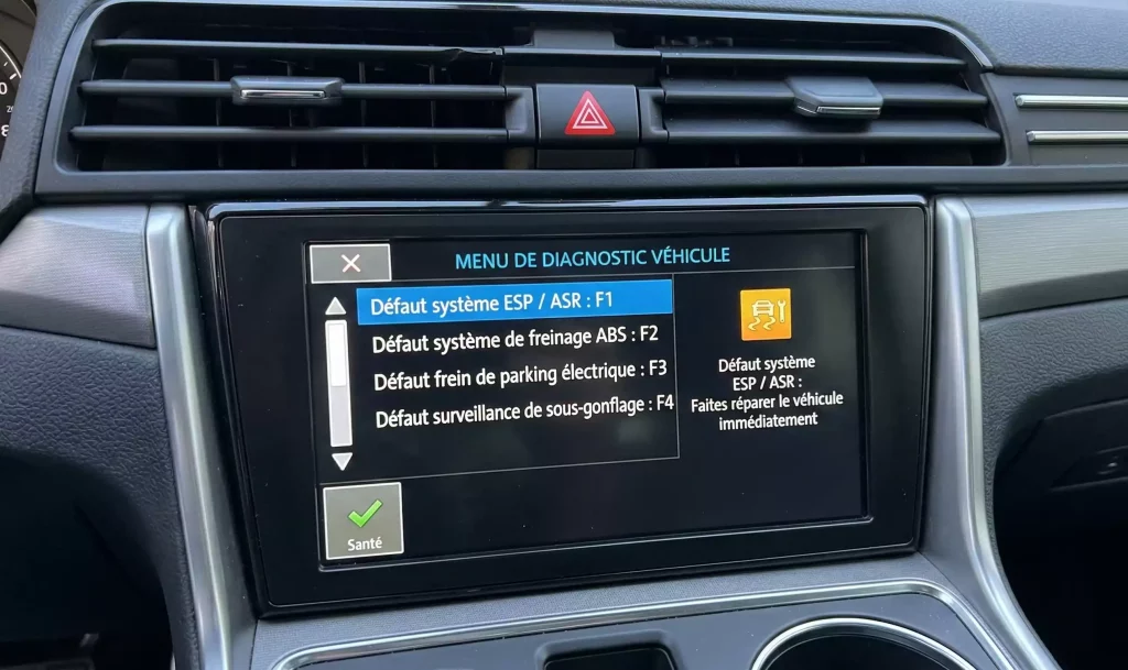 Quels sont les dangers d’ignorer un défaut ESP/ASR ?
